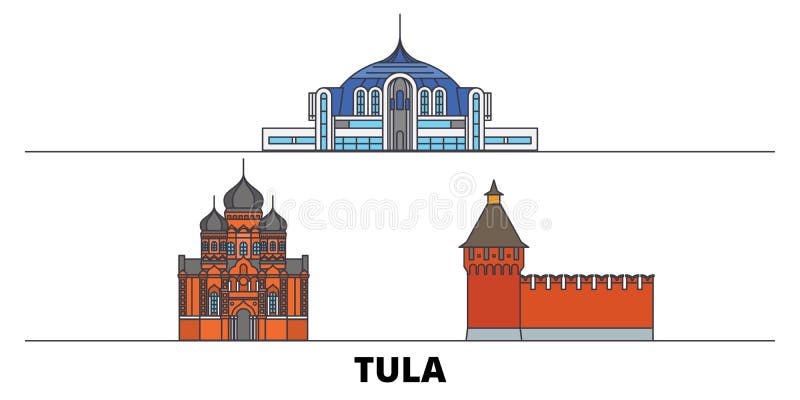 Тула достопримечательности вектор